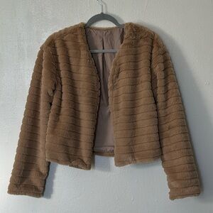 Faux fur jacket